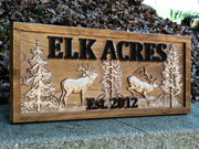 Elk with Trees