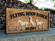 Horse Ranch Name Sign