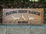 Horse Ranch Name Sign