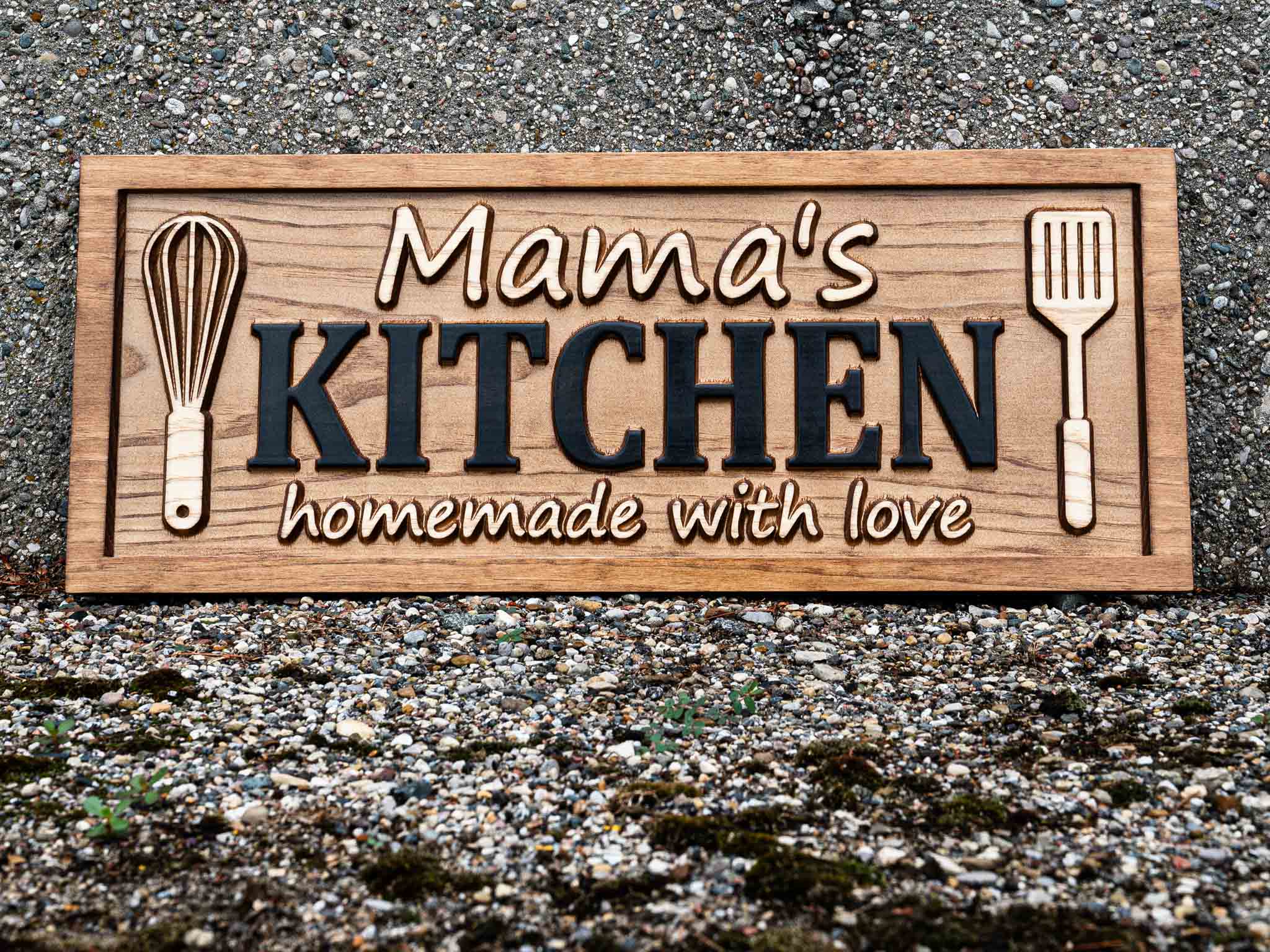 Custom Kitchen Name Sign   Mama SKitchen 3 