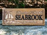 Custom Name Sign with Sailboat