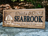 Custom Name Sign with Sailboat